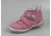Kožená kotníčková dětská obuv zn. ESSI (růžová).S2264